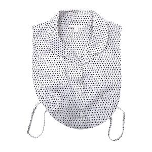 COS Detachable Dotted Faux Collar White Black Adjustable Side Straps XS/S